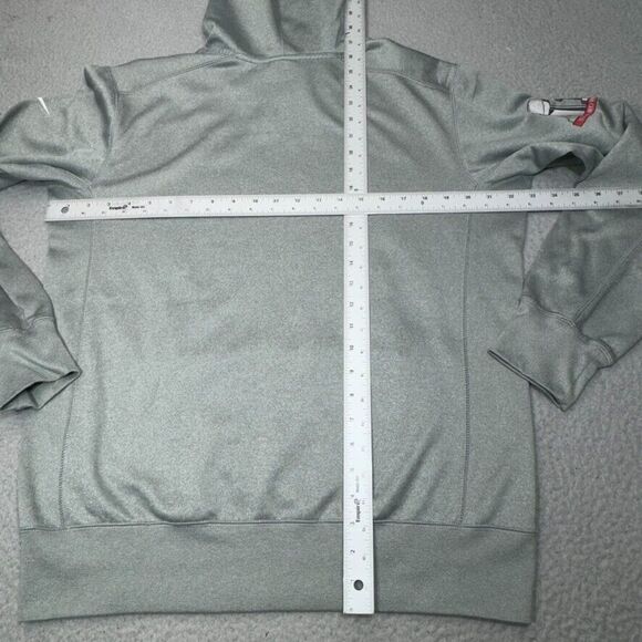 Atlanta Falcons Hoodie Men Medium Gray Nike Super Bowl LI 2017 Sweatshirt NFL - Picture 11 of 14